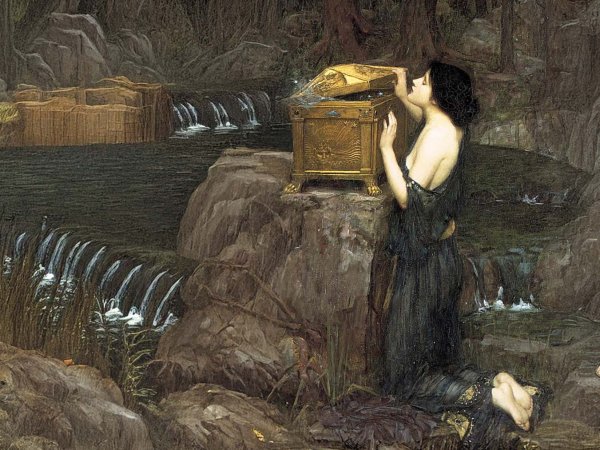 Griekse kring: Hesiodus - Alain Debbaut (beeld ©  John William Waterhouse)