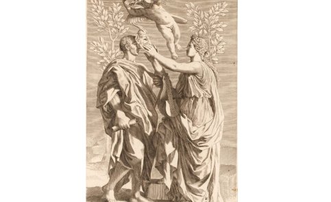 Latijnse Kring: Horatius, satirisch en lyrisch - Jaak Peersman  (gravure van Claude Mellan naar Nicolas Poussin)
