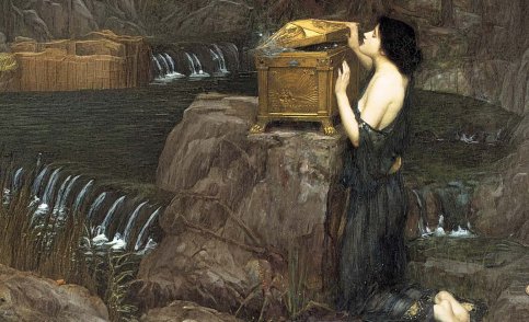 Griekse kring: Hesiodus - Alain Debbaut (beeld ©  John William Waterhouse)